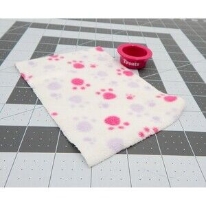 American Girl Doll Ginger the Cat Travel Blanket And Treat Bowl